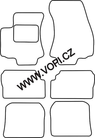 Autokoberce Opel Zafira s 3. řadou 1999 - 2004 Colorfit Fun (3420)